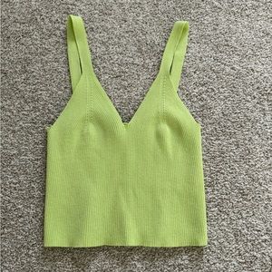 lime green tank top